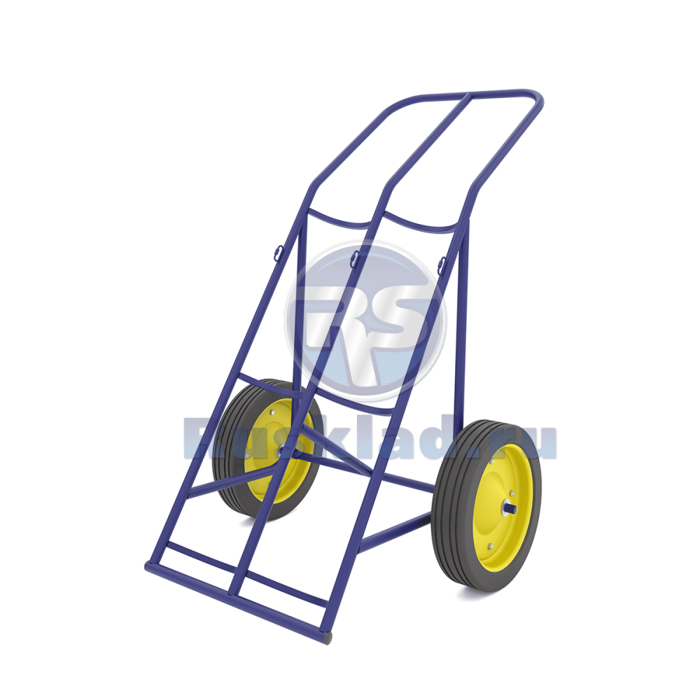 Тележка для перевозки двух баллонов с фиксацией ремнем ГБ 2.1 Тележка для перевозки двух баллонов с фиксацией ремнем ГБ 2.1