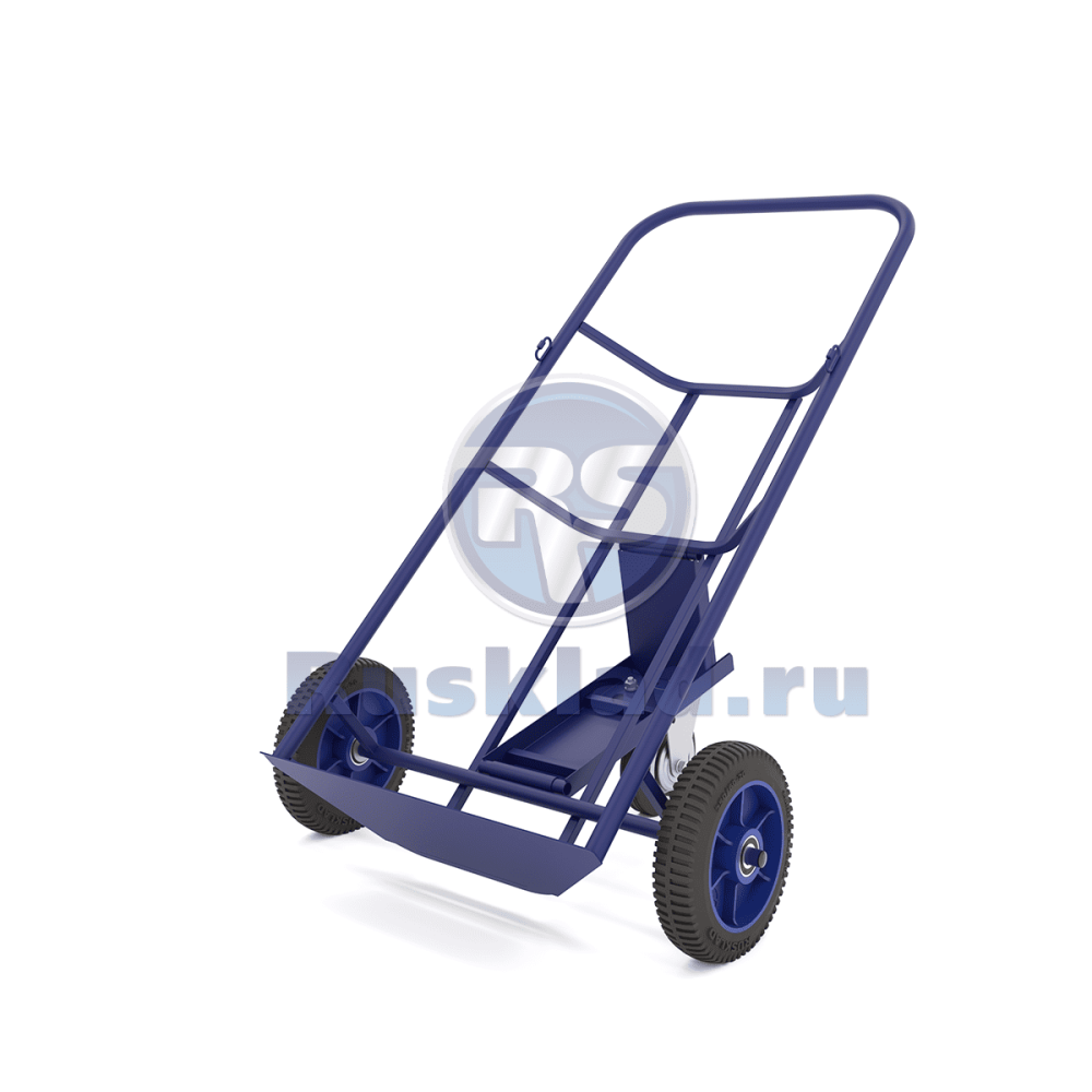 Бочковоз. Тележка для перевозки металлических бочек с фиксацией ремнём  КБ 2 без колёс.