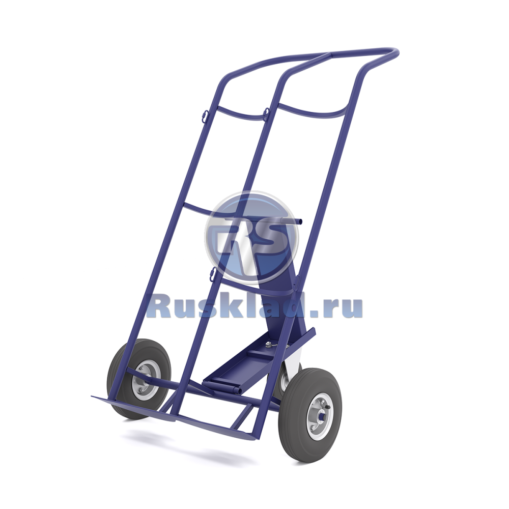 Тележка для перевозки двух газовых баллонов с фиксацией ремнём КП 2 (г/п 220кг)