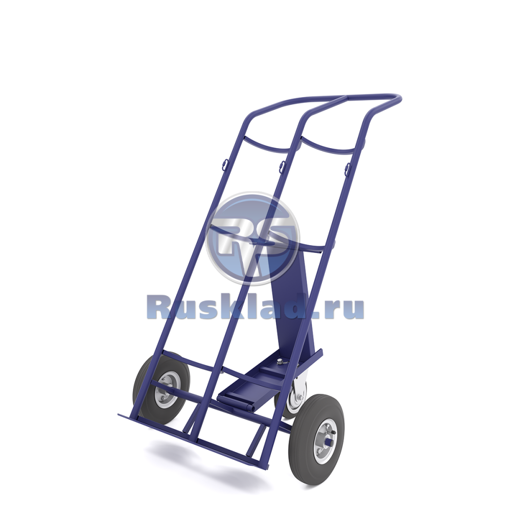 Тележка для перевозки двух газовых баллонов с фиксацией ремнём ГБ 2 (г/п 220кг)